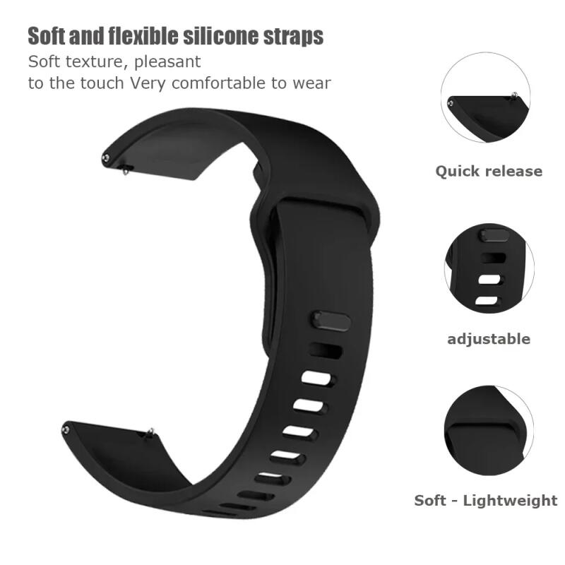 สายรัดข้อมือซิลิโคนขนาด 22 มม. - Xiaomi Smartwatch S3 Accessories บทวิจารณ์และราคา
